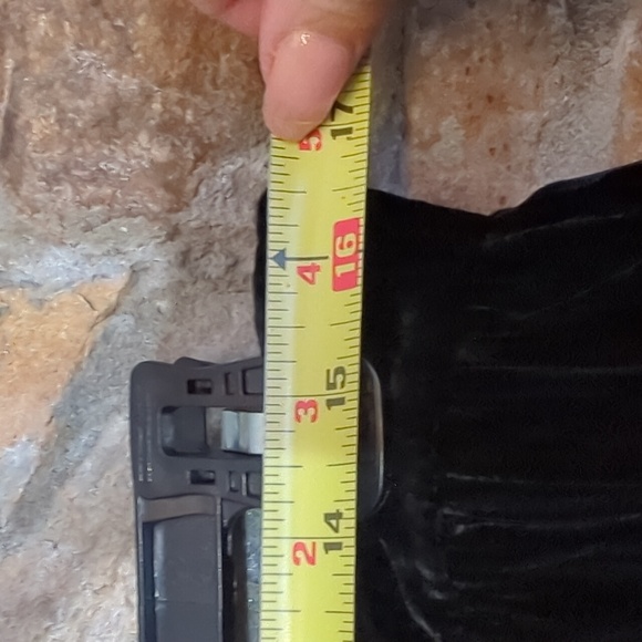 Evan Picone Vintage Black Velvet Full Midi Skirt - Picture 8 of 11